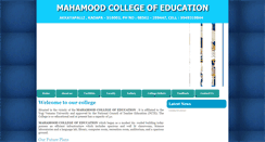 Desktop Screenshot of mahamoodcollegeofeducationkadapa.com